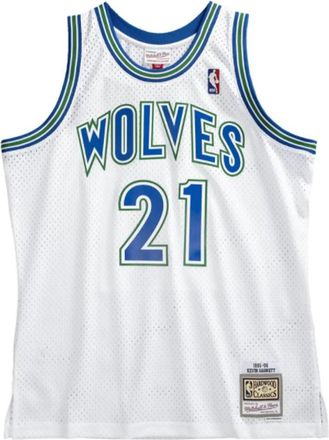 Mitchell & Ness NBA Swingman Jersey Minnesota Timberwolves 1995-96 Kevin Garnett White Blue SMJYSB19032-MTIWHIT95KGA