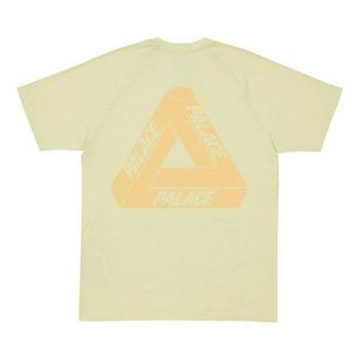 adidas HE9373 PALACE x adidas Crossover Chest Logo Short Sleeve Unisex Yellow HE9374