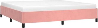 vidaXL Estructura cama sin colchón terciopelo rosa 200x200 cm Vidaxl