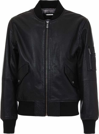 Roberto Cavalli Jassen - Heren - Leren en Su&egrave;de Jassen - Zwart - M - Jassen