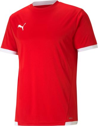Puma Fussballtrikot PUMA TEAMLIGA JERSEY, Herren, Gr. XXL, rot (puma rot, puma wei&szlig;), Interlock, Obermaterial: 100% Polyester, unifarben, regular fit norma