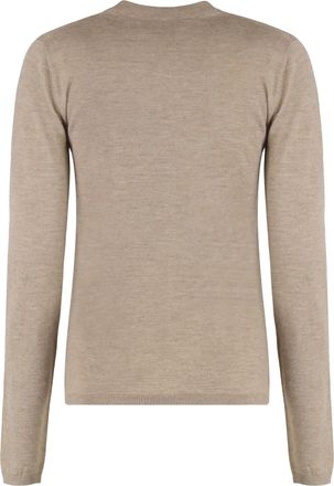 Max Mara Womens Lightweight Cashmere Knit Sweater Beige Tops Top