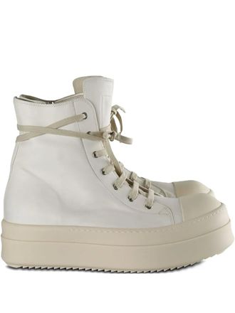 Rick Owens Mega Bumper platform high-top sneakers - Toni neutri