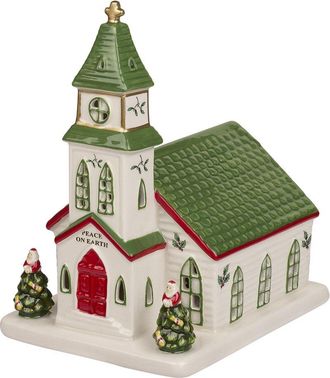 Spode Christmas Tree Lit Figural Church