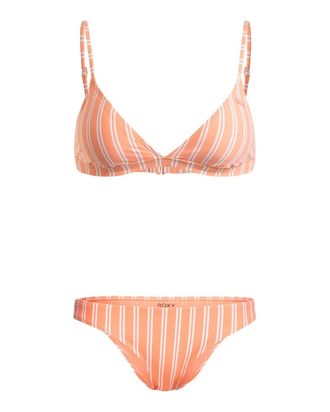 Roxy Triangel-Bikini ROXY Roxy Into The Sun, Damen, Gr. XXL, Cup B, orange (papaya punch novelta stripe h), Obermaterial:87% Nylon, 13% Elasthan;, Bikini-S