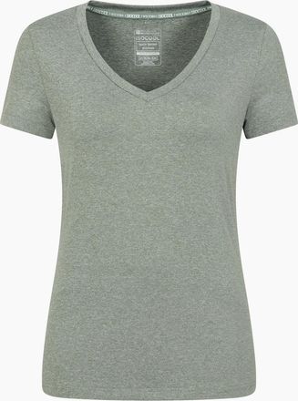 Mountain Warehouse Womens Mountain Warehouse Womens/Ladies Vitality V Neck T-Shirt - Green - Size: 12