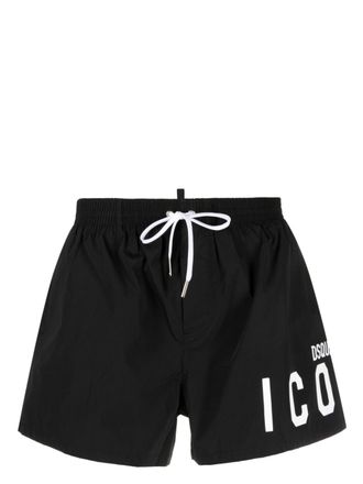 Dsquared2 Costume da bagno con stampa - Nero