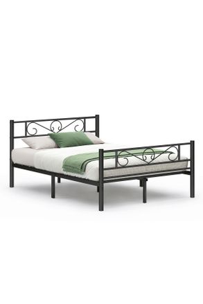 Boxxx Metallbett, Schwarz, Metall, 140x190 cm, in verschiedenen Gr&ouml;&szlig;en erh&auml;ltlich, Schlafzimmer, Betten, Metallbetten