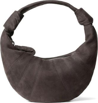 Christophe Lemaire Topstitched Fortune Croissant Shoulder Bag