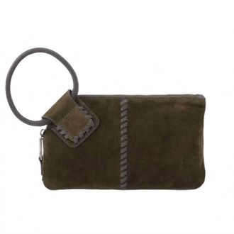 Hobo Womens Sable Wristlet In Herb