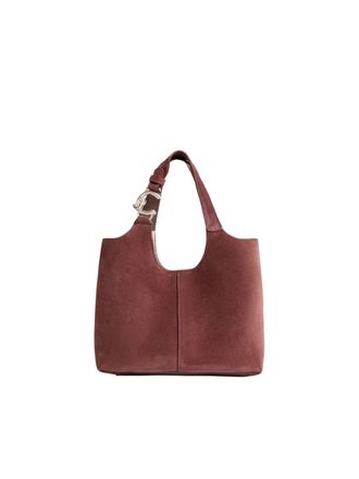 Coccinelle C-Easy Suede Burgundy Suede Handbag