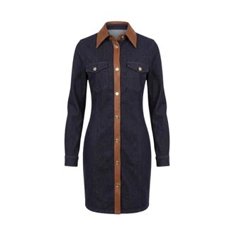 Trussardi Abito chemisier corto in denim - - Dresses - Donna - Blu - S