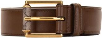 Gucci Belts - Heren - Riemen - Bruin - 75 CM - Leer - Accessoires