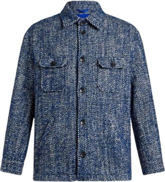 Etro Stijlvolle Lichte Jas - Heren - Zomerjassen - Blauw - L - Katoen - Jassen