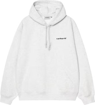 Carhartt Work in Progress White Logo Hoodie
