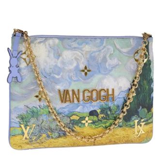 Louis Vuitton Pre-owned Leather pouches - Dames - Pre-owned - Blauw - Maat: ONE Size Leer