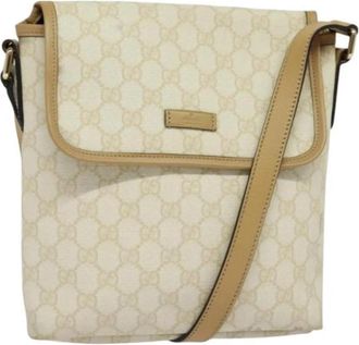 Gucci Pre-owned Leather gucci-bags - Dames - Vintage Schoudertas - Wit - ONE Size - Leer - Vintage