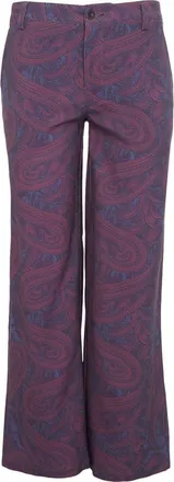 Lords of Harlech Phoebe Wide Leg Tailored Pant in Badalona Plum at Nordstrom, Size 10