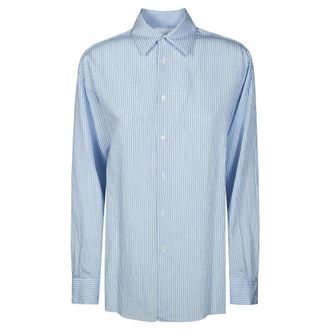 Dondup Shirts, female, Blue, Size: L Camicia in Riga Fluida
