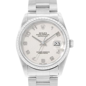 Rolex Pre-owned Rolex Datejust 36 Automatic Chronometer Silver Dial Mens Watch 16220 SAO
