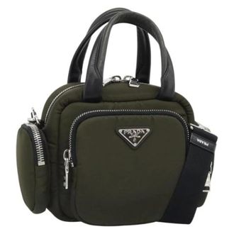 Prada Pre-owned Vintage Hand Bag - Dames - Pre-owned - Groen - Maat: ONE Size Leer