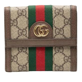 Gucci Pre-owned Wallets, female, Beige, Size: ONE SIZE Pre-owned Ophidia Wallet