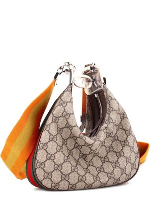 Gucci Attache Shoulder Bag GG Coated Canvas Small hobo bag - women - Fabric - One Size - Brown