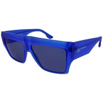 Karl Lagerfeld Mens Blue Rectangular Sunglasses KLKLJ6148S433