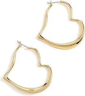 Kate Spade New York Amour Hoops Womens Earring Womens Earring Gold, Brass