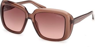 Guess GU00288 48F Womens Sunglasses Brown Size 55