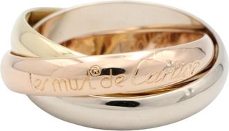 Cartier Gold Silver Yellow Gold (18K) Pink Gold (18K) White Gold (18K) Band Ring (Pre-Owned)