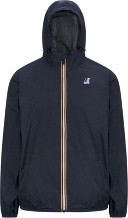 K-Way Le Vrai 4.0 Claude Jas - unisex - Regenjassen - Blauw - XL - Nylon - Jassen