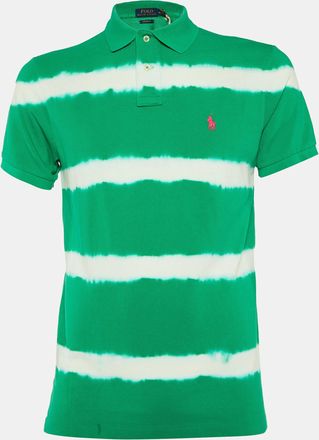 Ralph Lauren Polo Ralph Lauren Green Tie-Dye Cotton Custom Fit Polo T-Shirt