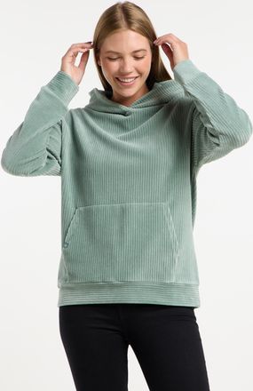 Ragwear Sweatshirt RAGWEAR COLBIE CORDY, Damen, Gr. XL, gr&uuml;n (dusty gr&uuml;n), Sweatware, Obermaterial: 76% Baumwolle, 20% Polyester, 4% Elasthan, unifarben, regu