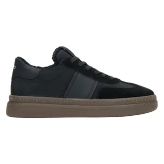 Estro & Luminara Winter Lage Sneakers met Bontvoering - Dames - Schoenen - Zwart - Maat: 36 EU Leer