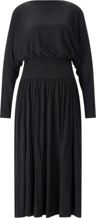 Toteme Midi Jurk - Dames - Casual kleedjes - Zwart - S - Leer - Kleedjes