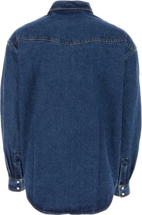 Palm Angels Denim Western Shirt - Blue