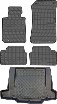 OEM Bmw Serie 1 E87 Hatchback De Septiembre De 2004 A 2011. Juego De Alfombrillas De Goma Para Coche Y Alfombrilla Para Maletero