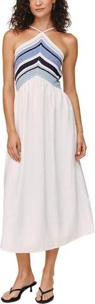 Bella Dahl Crochet Stripe Sundress in Ocean Blue at Nordstrom, Size X-Small