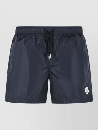Moncler polyamide swimsuit elastic waistband back pocket