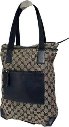 Gucci Pre-owned Leren Tote Bag - Dames - Vintage Shopper - Veelkleurig - ONE Size - Leer - Vintage