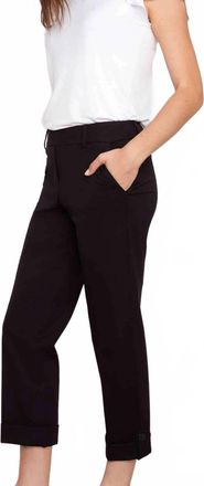 UP Compression Button Cuff Pants In Black