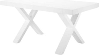 MondoViro Mesa extensible imitación madera blanca cm 160/260x90 76h