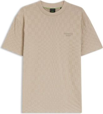 BOSS Porsche x cotton T-shirt with Pasha pattern