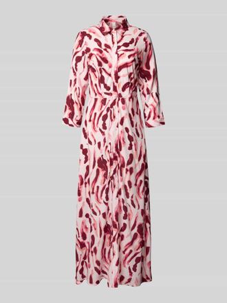 Vero Moda Maxikleid mit Knopfleiste Modell SAVANNA in Dunkelrot, Gr&ouml;&szlig;e XS