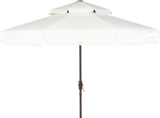 Safavieh Sombrilla de metal marfil