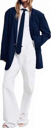 Denimist Deconstructed Blazer In Navy