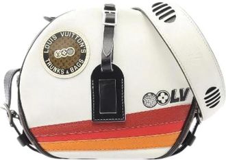 Louis Vuitton Pre-owned Cross Body Bags, female, White, Size: ONE SIZE Pre-owned Boite Chapeau Souple Monogram Shoulder Bag