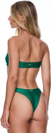Sunkissed Le Bas Cheeky Bikini Swim Bottom in Emerald at Nordstrom, Size X-Large