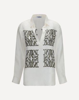 Max Mara Camicia in twill di seta stampata Woman 40